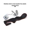 Car Hooks Universal Car Vehicle Back Seat Headrest Hanger Holder Hook Microfiber Leather & Stainless Steel for Bag Purse Cloth Drink Grocery (Black) - Image 5