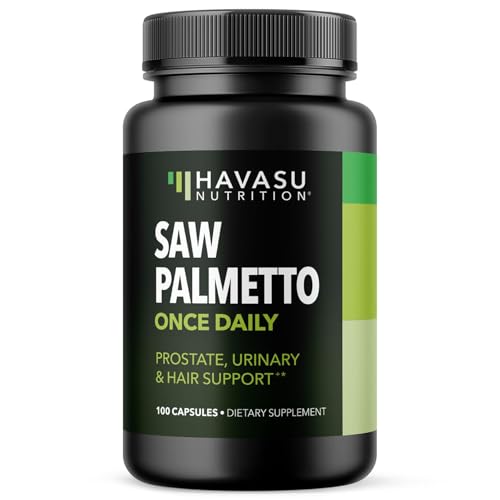 Saw Palmetto for Men Prostate Health Supplement to Promote Urinary Tract Function – 500mg Per Serving – 100 Count – DHT Blocker Hair Vitamin – Vegan, Non-GMO Capsules, Over 3 Month Supply