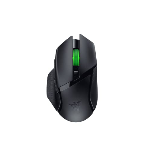 Razer Basilisk V3 X HyperSpeed Customizable Wireless Gaming Mouse: Mechanical Switches Gen-2-5G Advanced 18K Optical Sensor – Chroma RGB 9 Programmable Controls 535 Hr Battery Classic Black