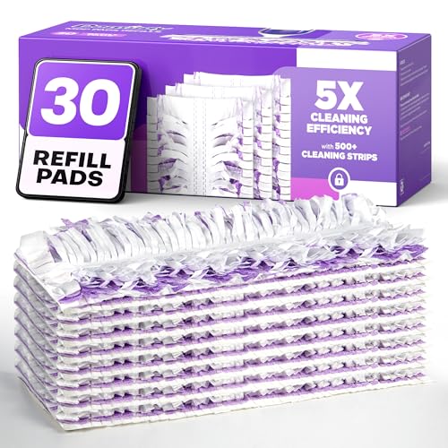 5X Cleaning Power Multi-Surface Mop Pad Refills, Compatible with Swiffer Power Mop Pads, for Cleaning Hardwood, Tile, Laminate, Vinyl Floors, Fragrance-Free