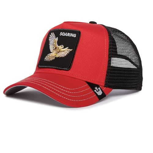 Goorin Bros. Trucker Hat for Men and Women, Red (The Soaring Bird), One Size