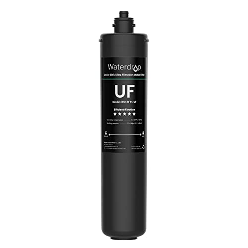 Waterdrop RF15-UF 0.01 Micron Replacement Filter Cartridge For 15UA/15UA-UF/15UB/15UB-UF/15UC/15UC-UF Under Sink Water Filter, Reduces Lead, Chlorine, Bad Taste & Odor, 19K Gallons High Capacity