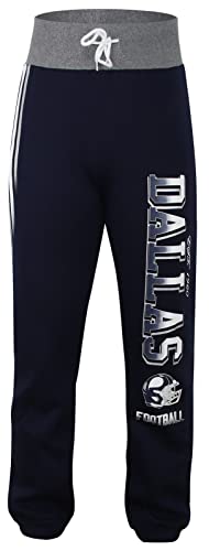 Simapak Womens City Classic Fleece Lounge Sweatpants Jogger Pants – Navy & Grey