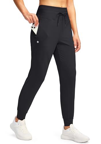 G Gradual Women’s Joggers Pants with Zipper Pockets High Waisted Sweatpants Athletic Tapered Pants for Women Lounge Workout