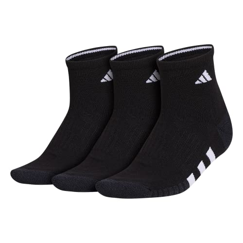 adidas Women’s Cushioned Quarter Socks (3-Pair) with Arch Compression
