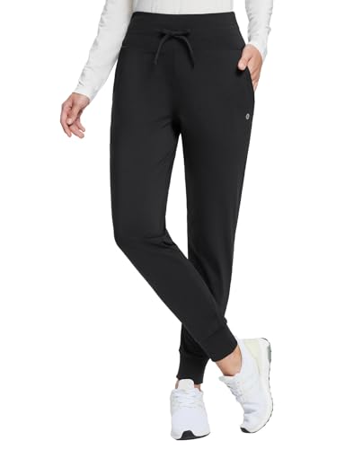 baleaf Women’s Fleece Lined Pants Water-Resistant Sweatpants Winter Thermal Ski Hiking Running Joggers
