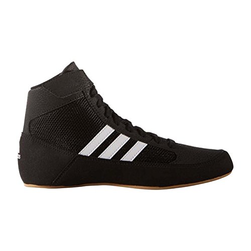 adidas Boy’s HVC Wrestling Shoe, Black/White, 1.5 Little Kid