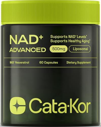 NMNH Supplement Alternative – Liposomal NAD with Resveratrol – High Purity NAD Supplement for Anti-Aging, Energy, Focus – 60 Capsules