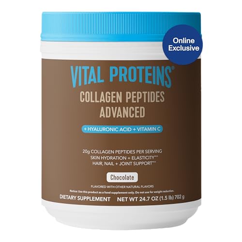 Vital Proteins Collagen Peptides advancedPowder20ghyaluronic Acid,Vitamin Cskin,hair,nail,joint supportBottleyes