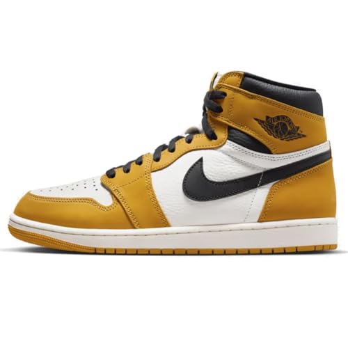 NIKE Air Jordan 1 Retro High OG Yellow Ochre (DZ5485-701, Yellow Ochre/Sail/Black)