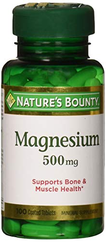 Nature’s Bounty Swallow Magnesium Supports Bones and Muscle Health 500mg