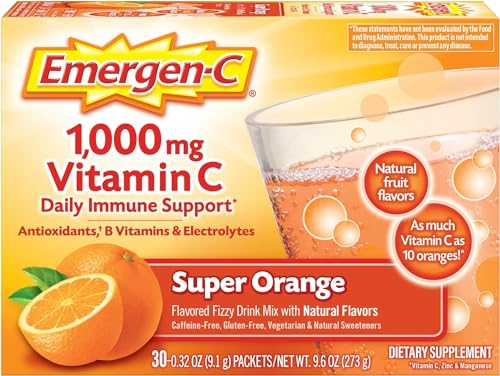 Emergen-C 1000mg Vitamin C Powder, with Antioxidants, B Vitamins and Electrolytes