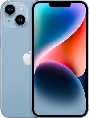 Apple iPhone 14, 128GB, Blue for Cricket Wireless (Renewed)