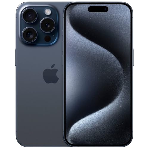 Apple iPhone 15 Pro Max, 512GB, Blue Titanium – Unlocked (Renewed)
